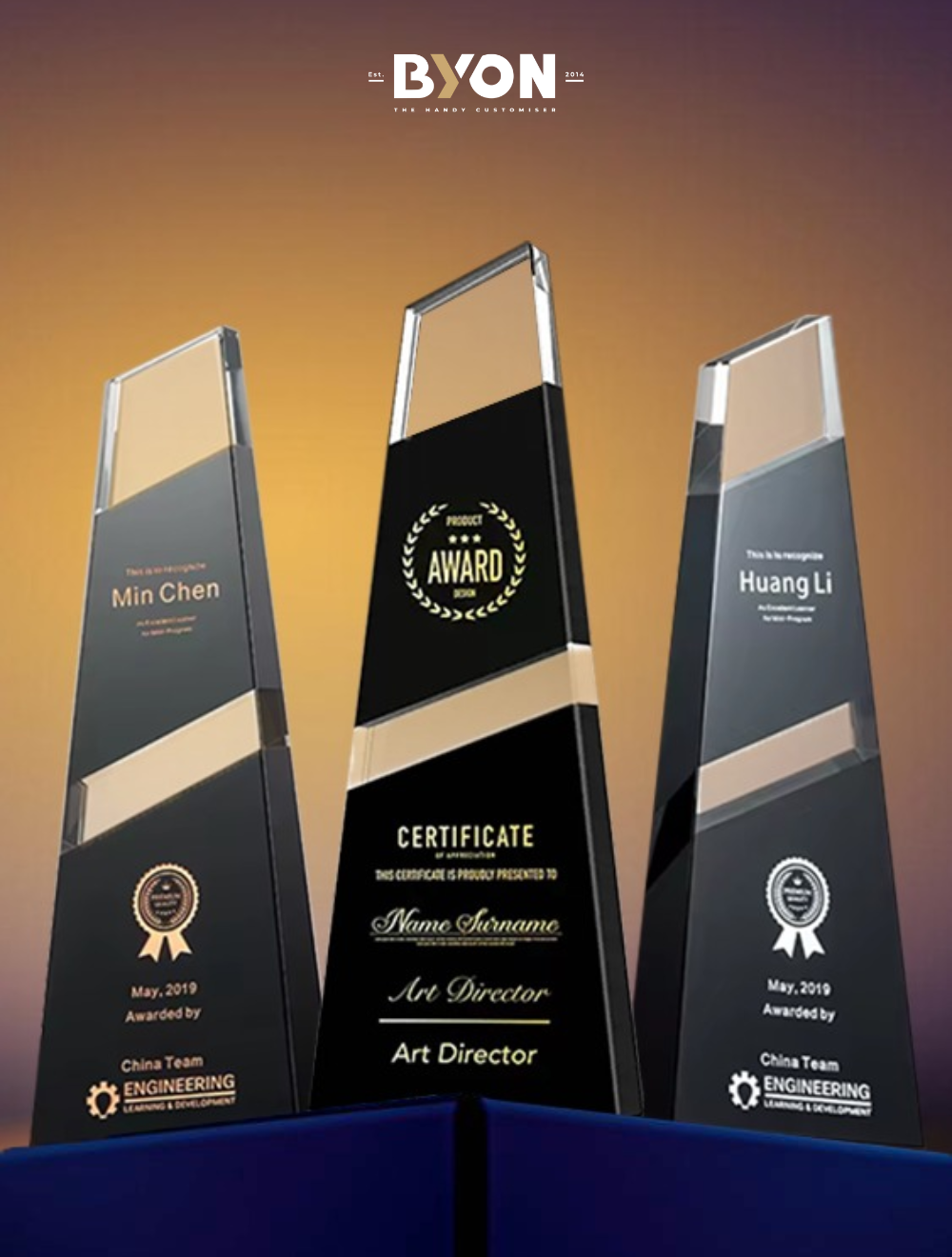 Design E Crystal Trophy