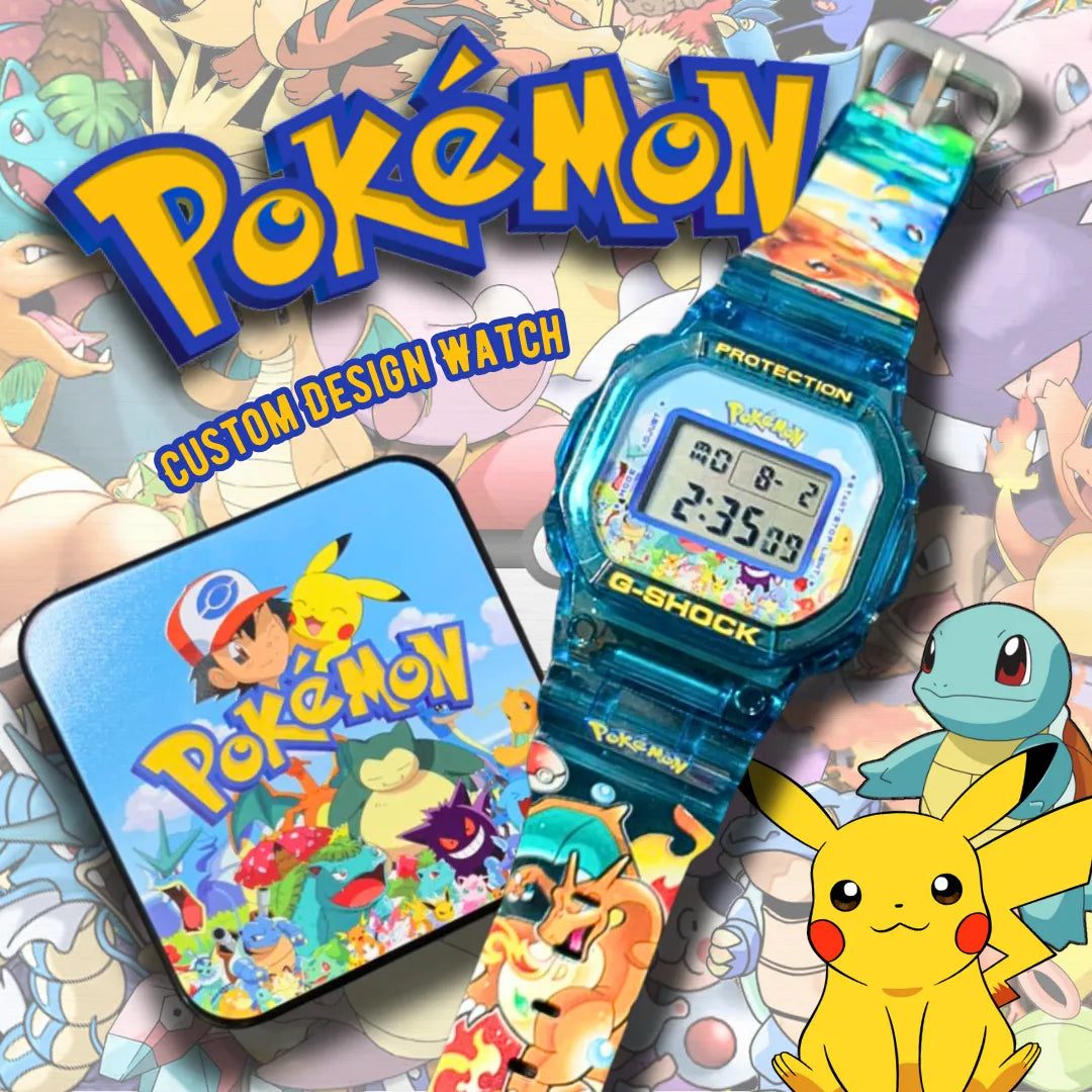 DW-5600 Pokemon Custom Design Casio G-Shock Digital Resin Watch