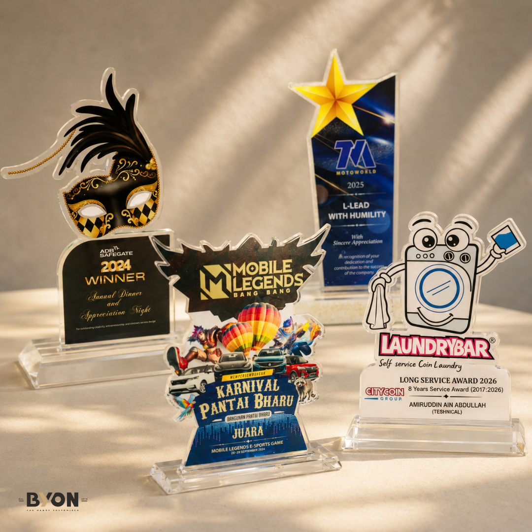 Acrylic Trophy With Your Own Design