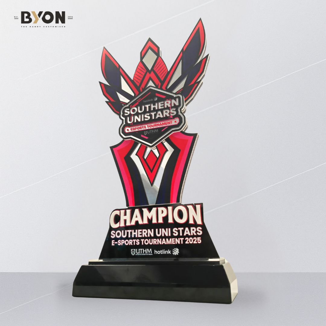 Custom Champion E-Sport Acrylic plaque for gamer