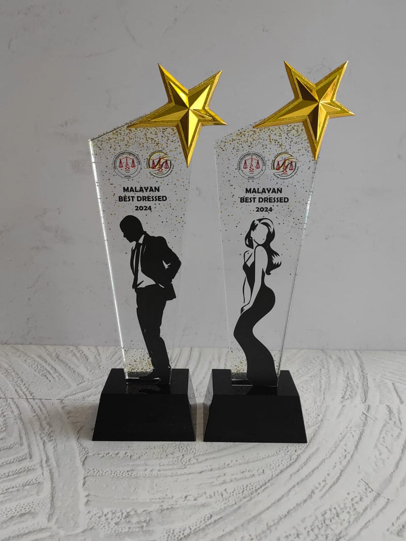 Design B Crystal Trophy