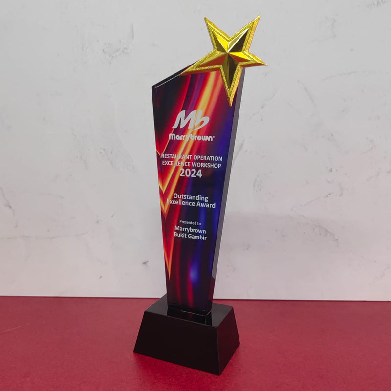 Design B Crystal Trophy