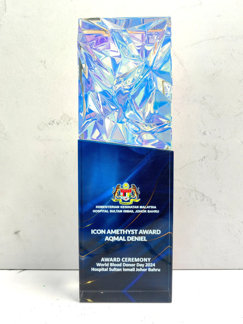 Design H Crystal Trophy