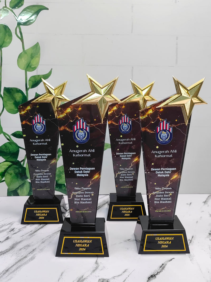 Design B Crystal Trophy