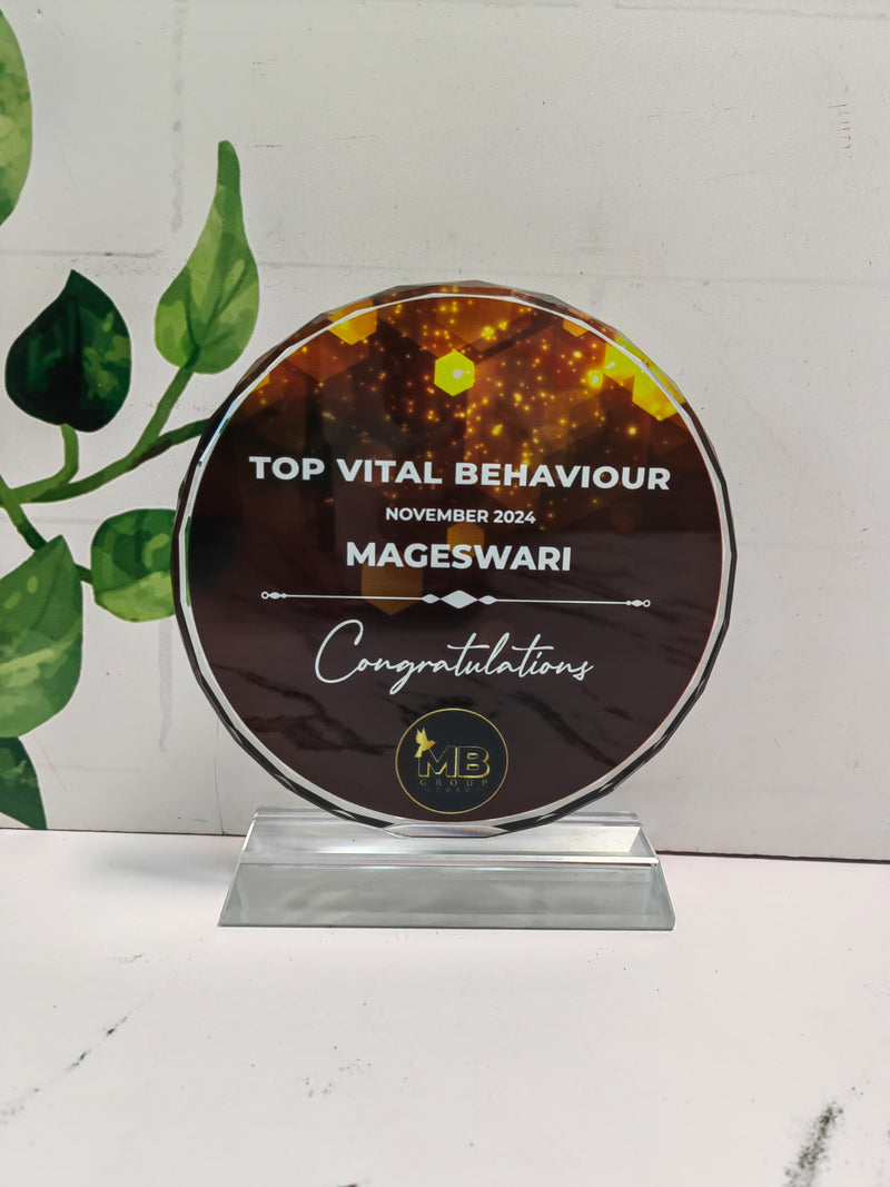 Design C Crystal Trophy