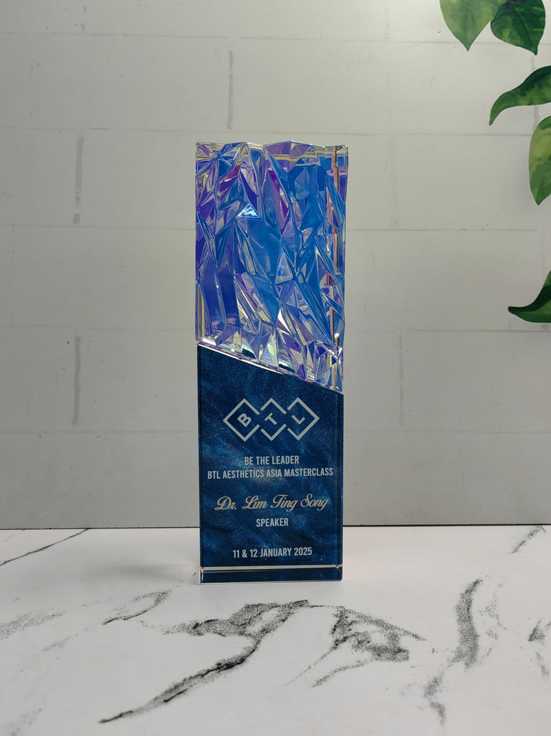 Design H Crystal Trophy