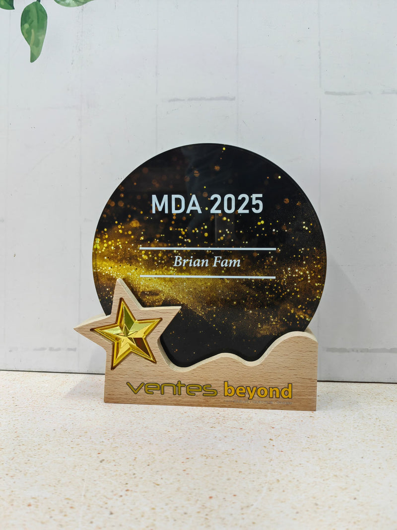 Design V Crystal Trophy