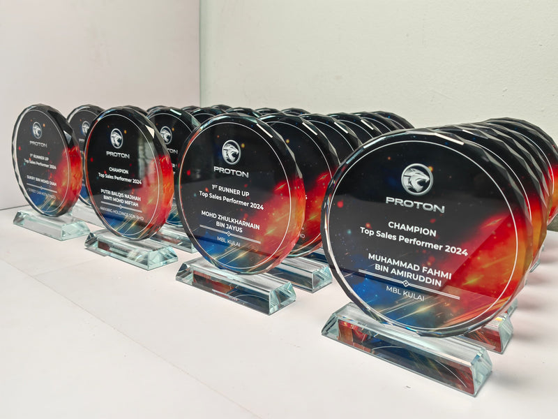 Design C Crystal Trophy