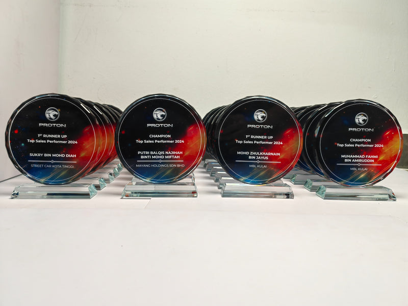 Design C Crystal Trophy