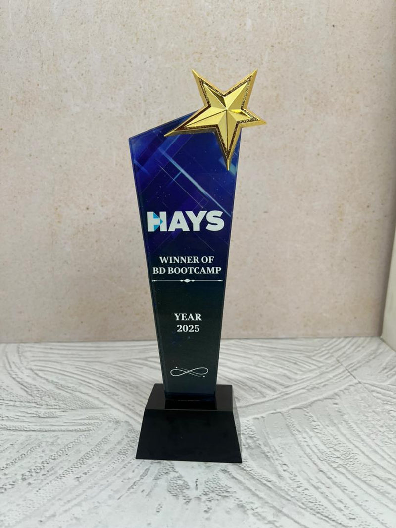 Design B Crystal Trophy