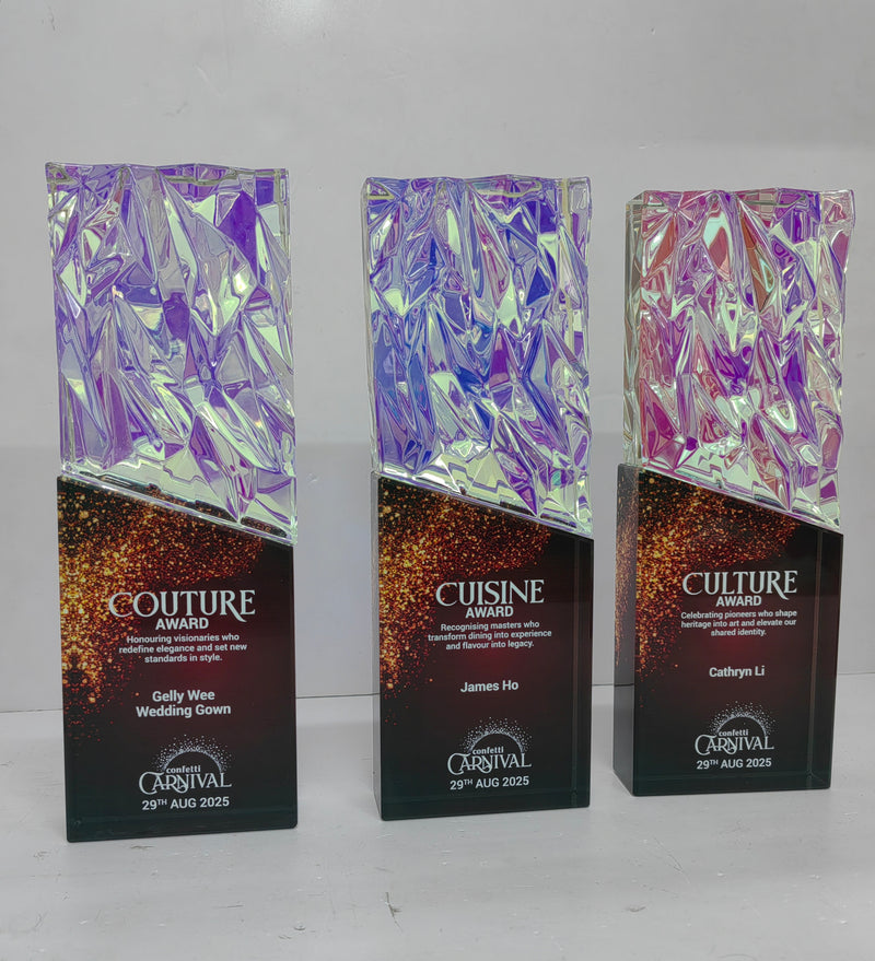 Design H Crystal Trophy