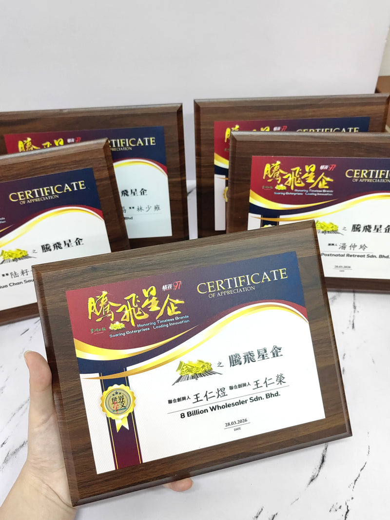 DESIGN PL8003 Plaque Award