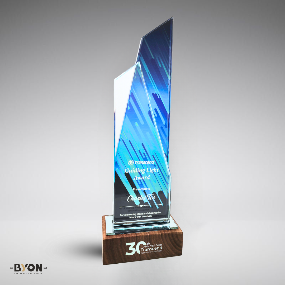 Tropy Layout Design AD26 Custom Crystal Trophy | Byon Studio – byonstudio.com