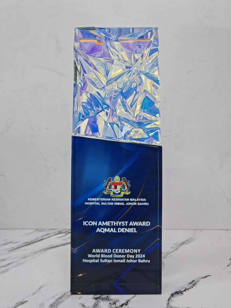 Design H Crystal Trophy