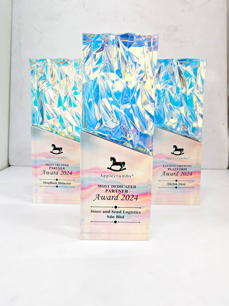 Design H Crystal Trophy