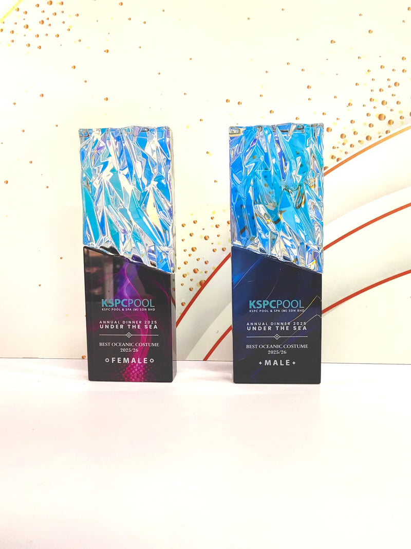 Design H Crystal Trophy