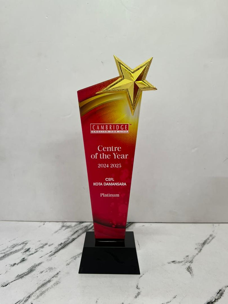 Design B Crystal Trophy