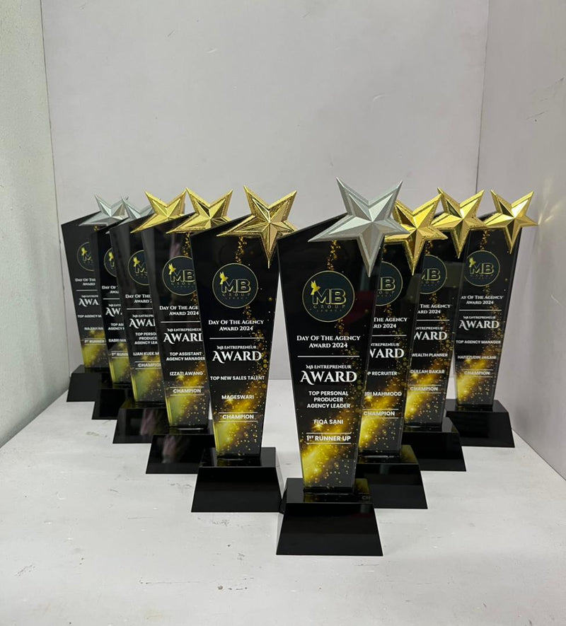 Design B Crystal Trophy