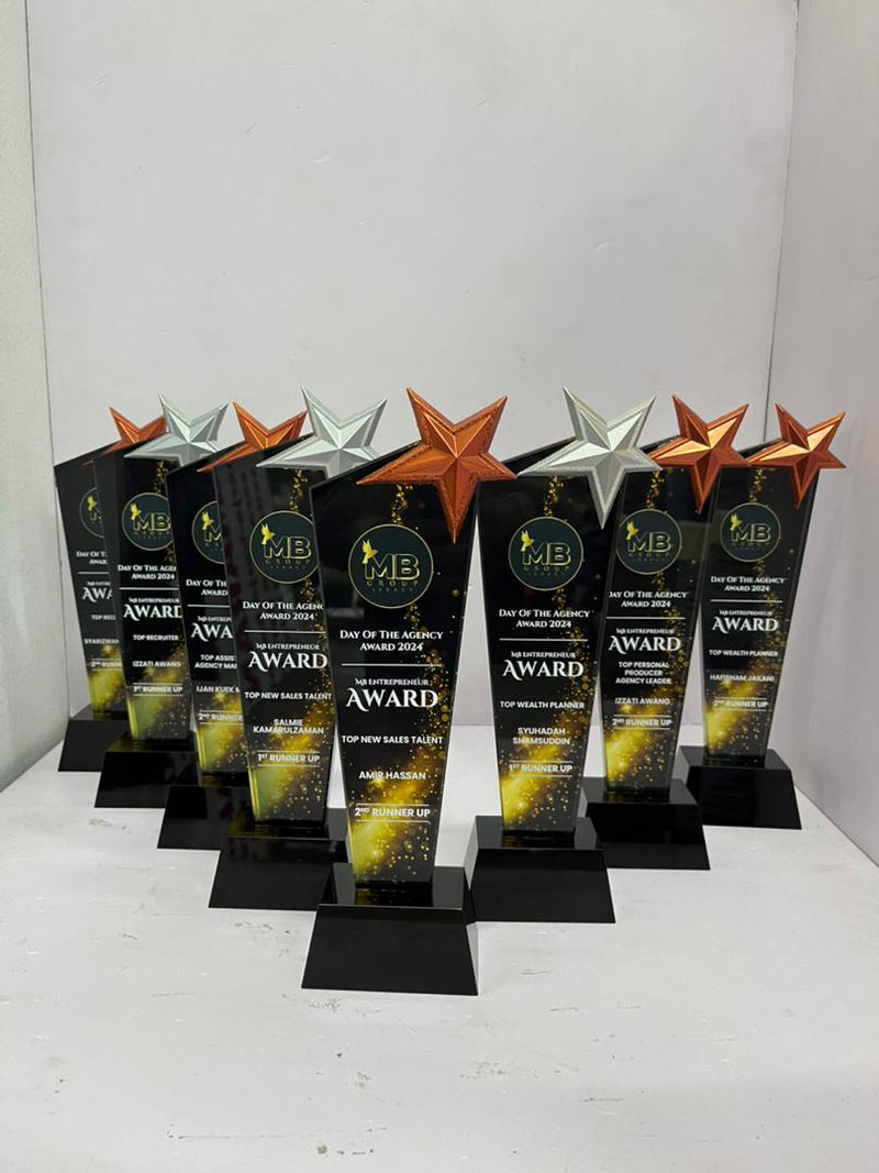 Design B Crystal Trophy