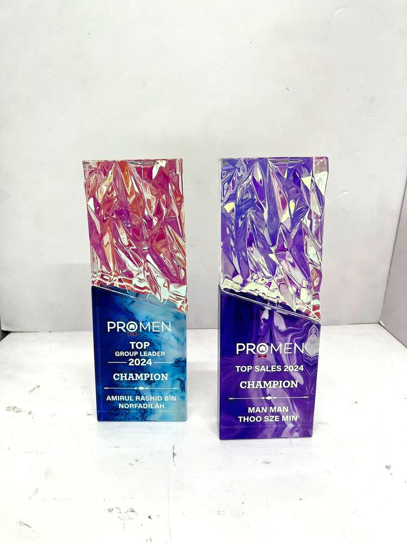 Design H Crystal Trophy