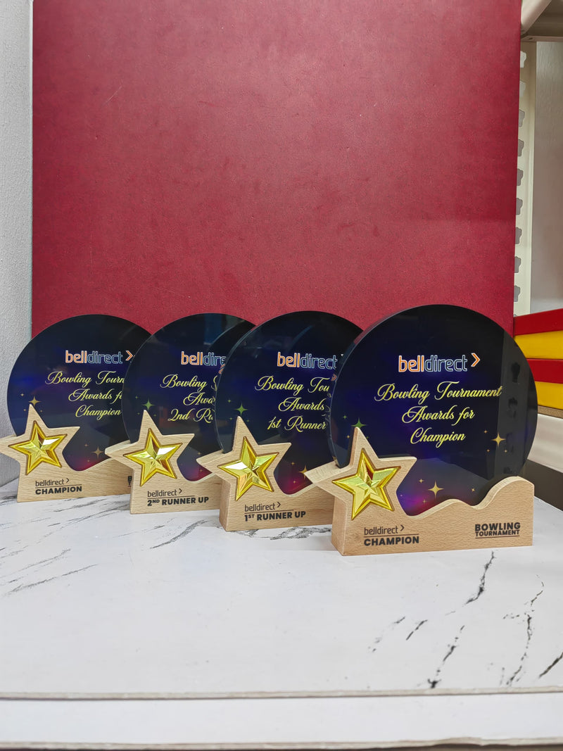 Design V Crystal Trophy