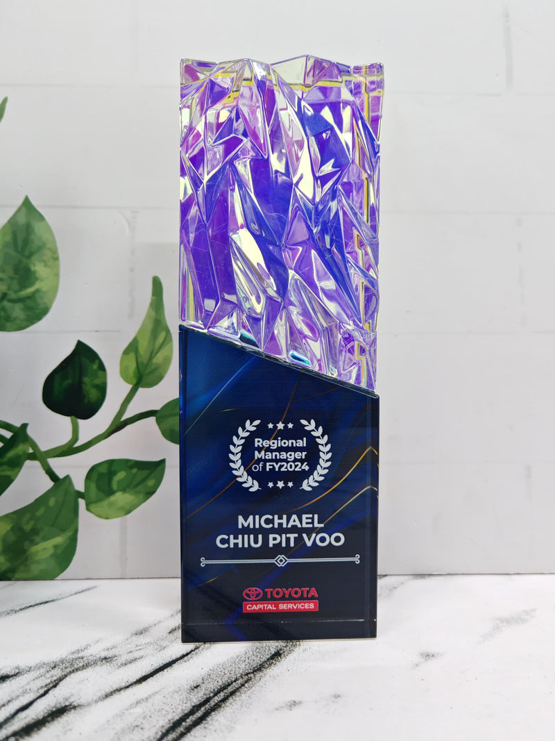 Design H Crystal Trophy