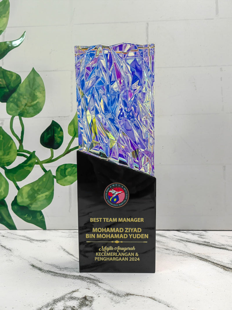 Design H Crystal Trophy