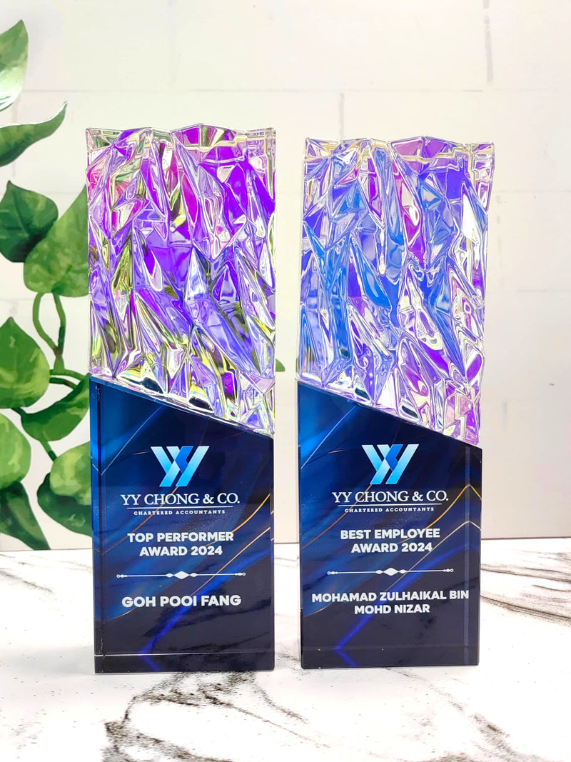 Design H Crystal Trophy