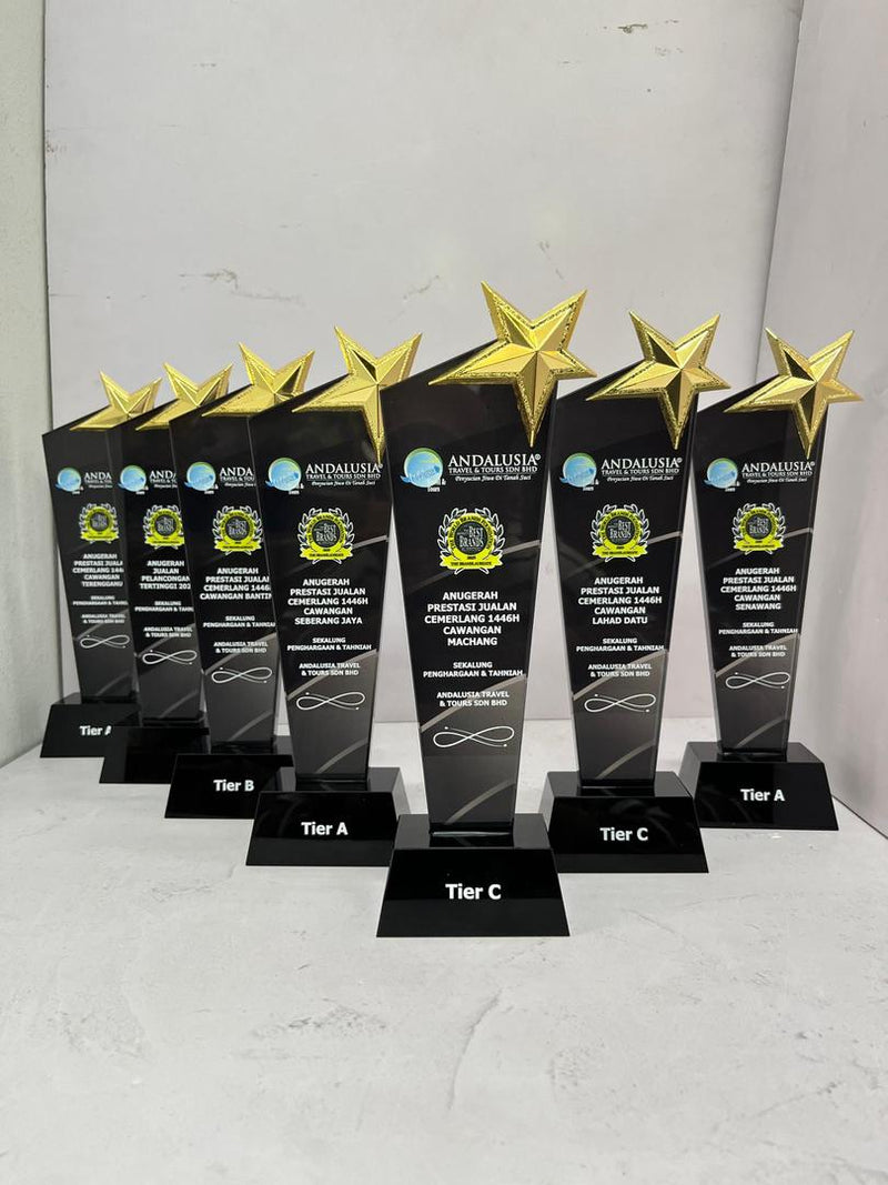 Design B Crystal Trophy